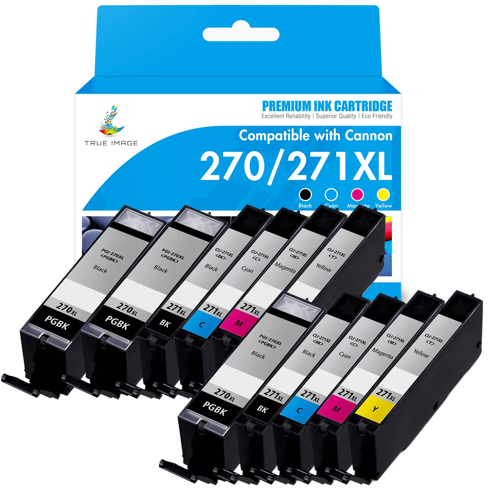 Compatible Canon PGI-270/CLI-271XL Ink Cartridges - High Yield - Image 3