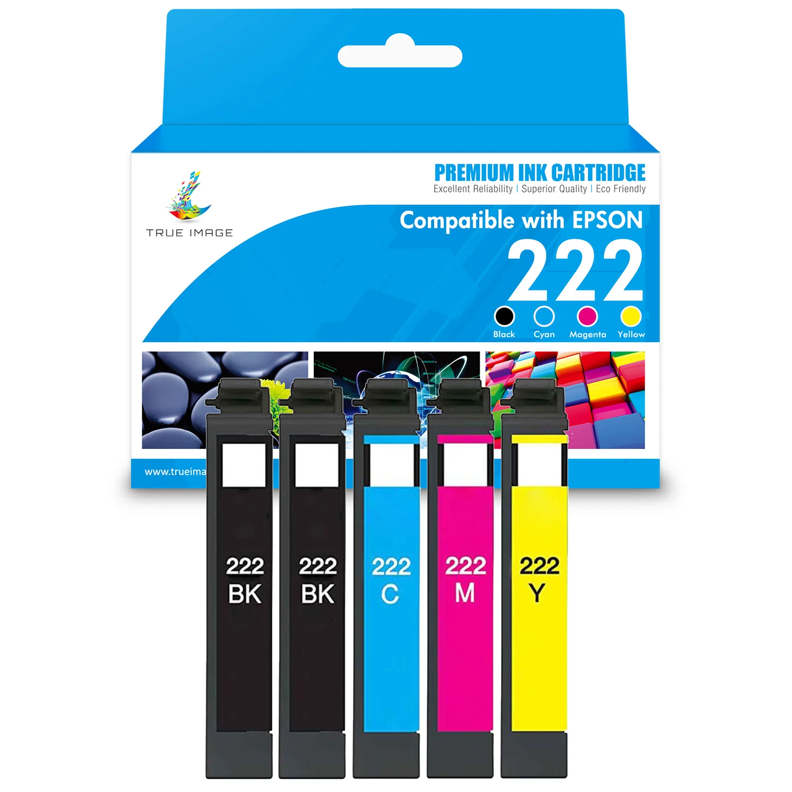 Compatible Epson 222/Epson 222XL Ink Cartridges - T222/T222XL - Multi Pack - Image 2