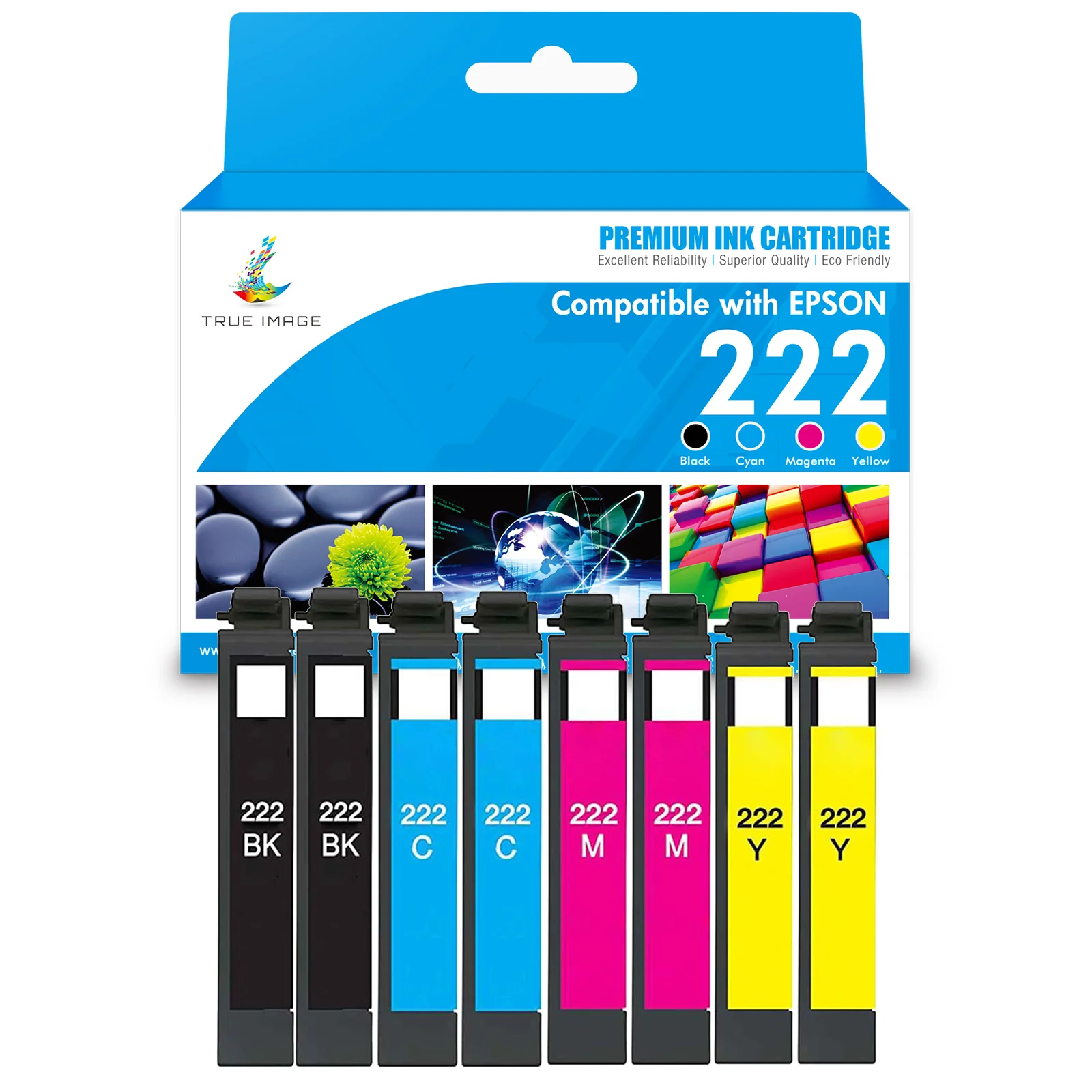 Compatible Epson 222/Epson 222XL Ink Cartridges - T222/T222XL - Multi Pack - Image 3