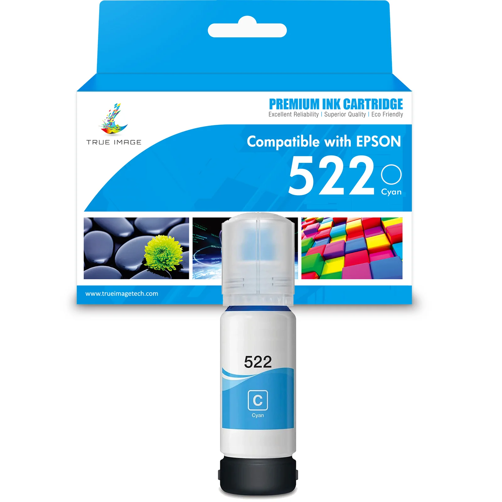 Compatible Epson 522 Black/Cyan/Yellow/Magenta Ink Cartridge - Single Pack - Image 2