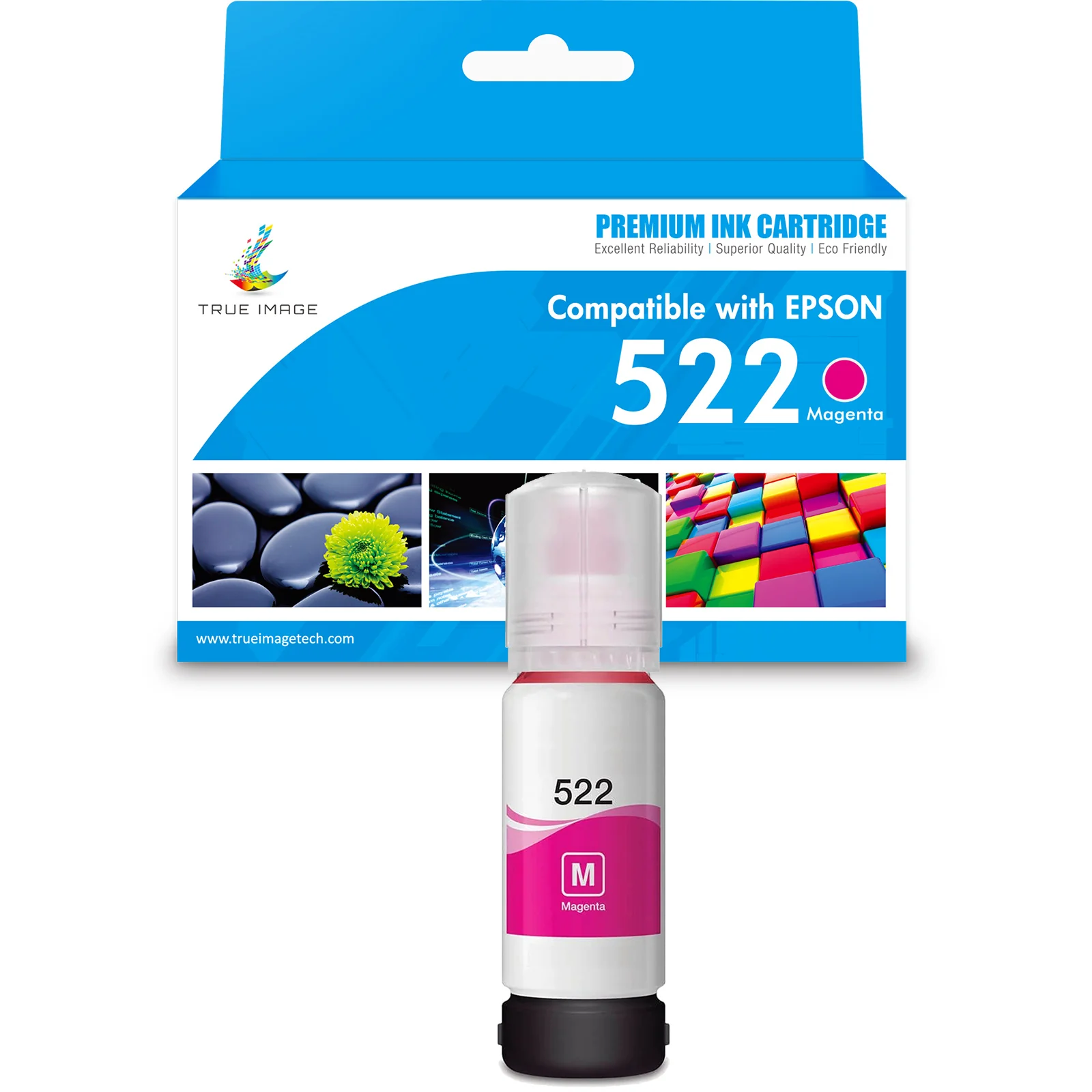 Compatible Epson 522 Black/Cyan/Yellow/Magenta Ink Cartridge - Single Pack - Image 3