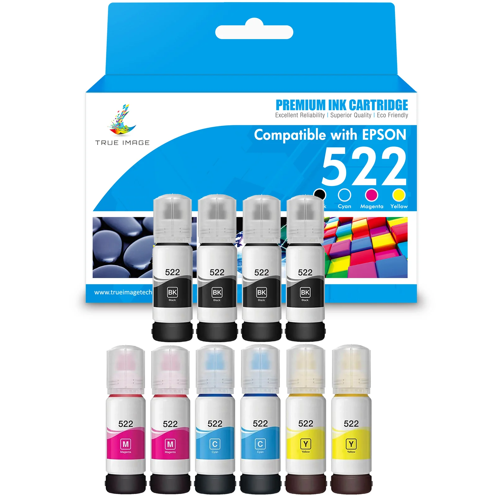 Compatible Epson 522 Ink Cartridge - T522 - Multi Pack - Image 3