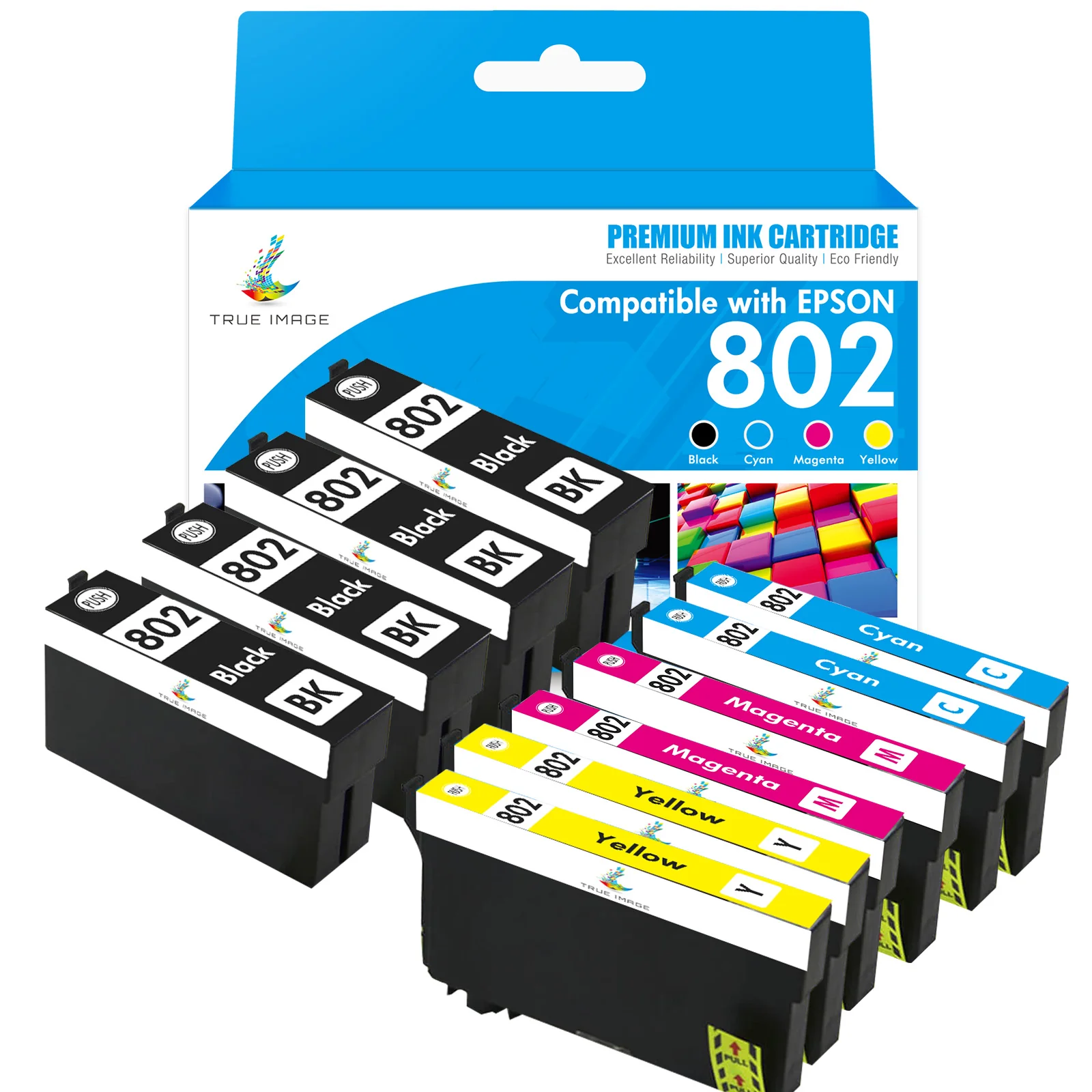 Compatible Epson 802 Ink Cartridges - T802 - Combo Pack - Image 4