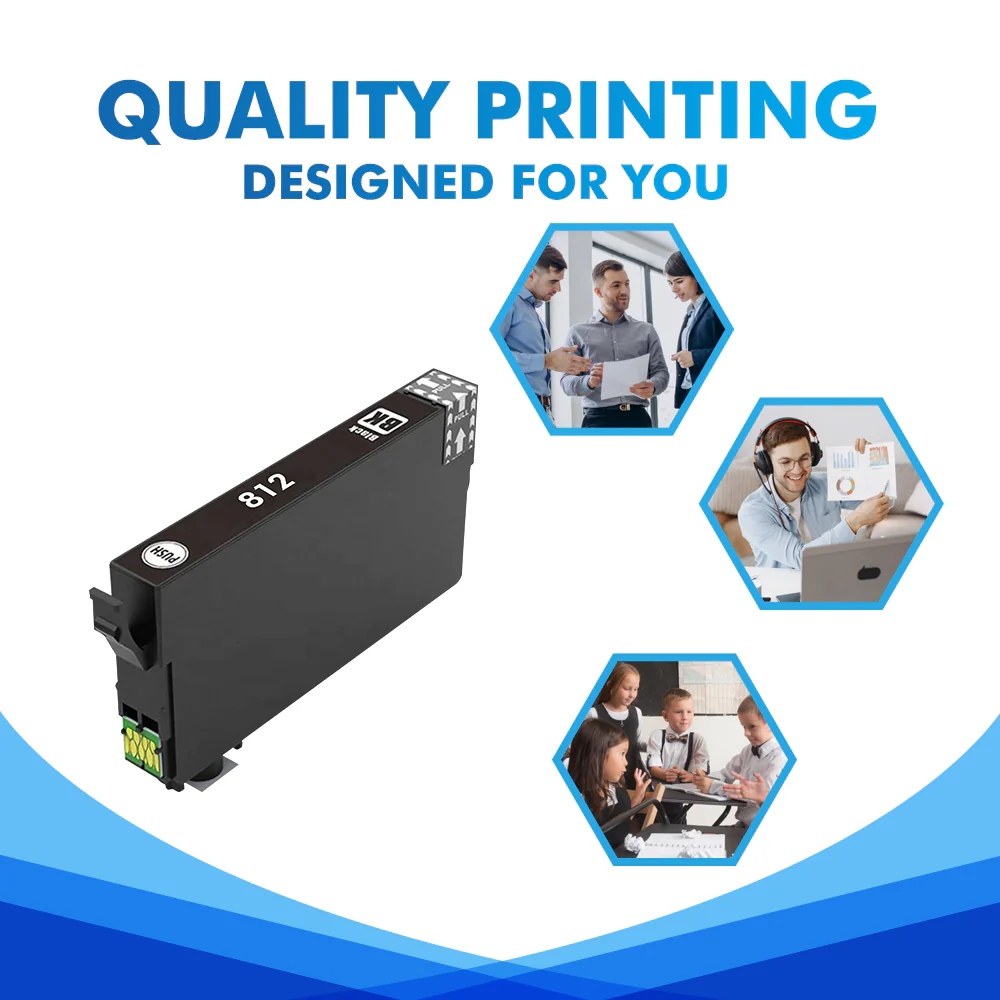 Compatible Epson 812 Black/Cyan/Yellow/Magenta Ink Cartridge - Single Pack - Image 8