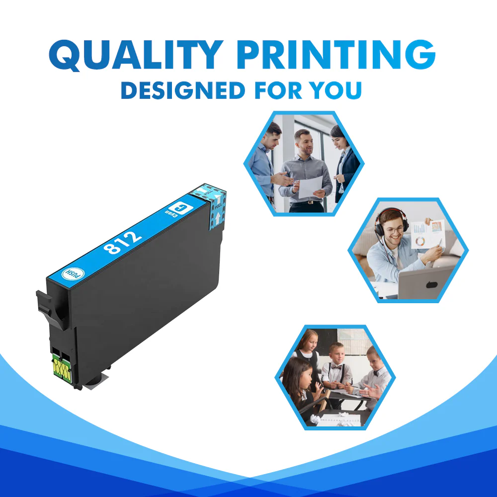 Compatible Epson 812 Black/Cyan/Yellow/Magenta Ink Cartridge - Single Pack - Image 9