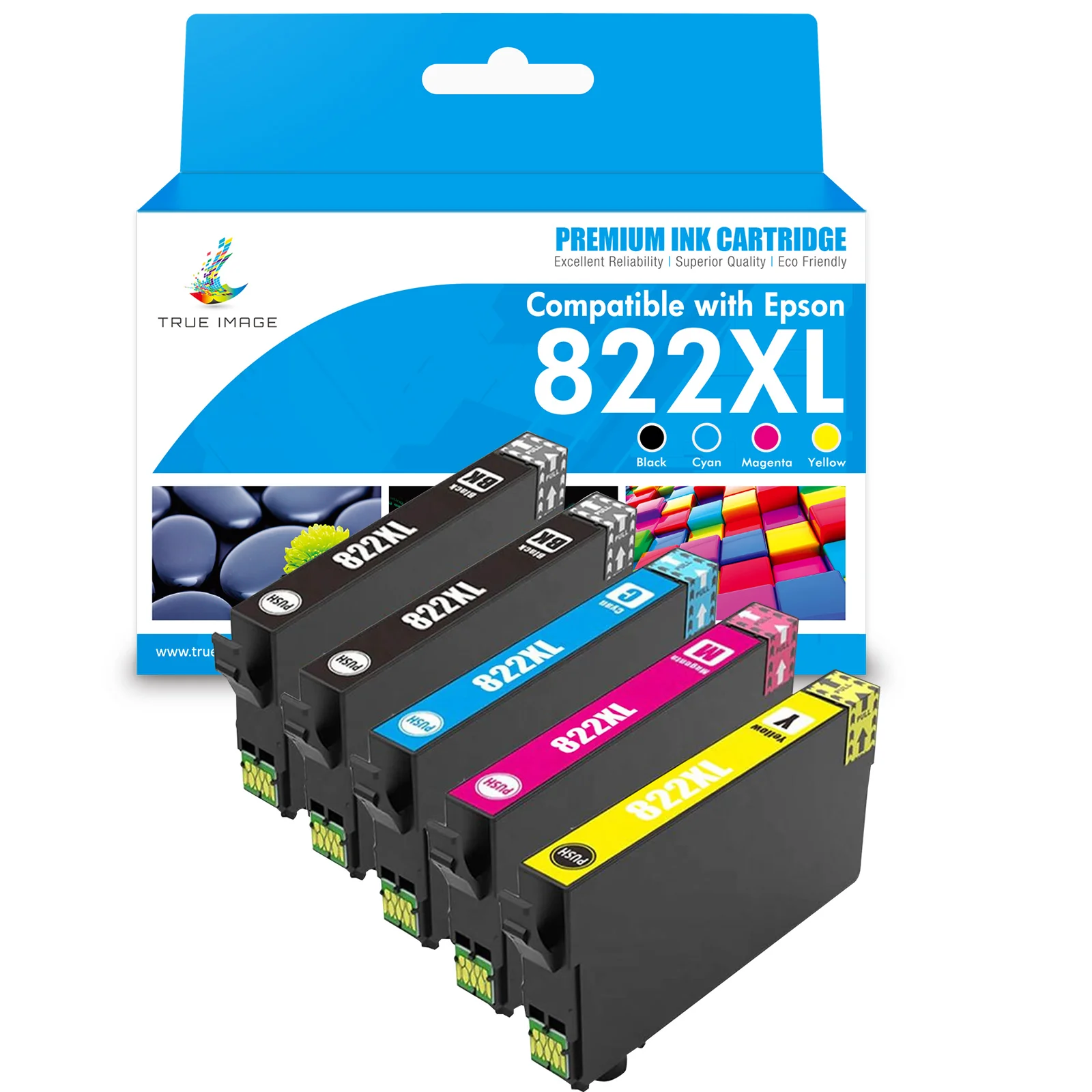Compatible Epson 822XL (T822XL) Ink Cartridges Combo Pack - Image 2