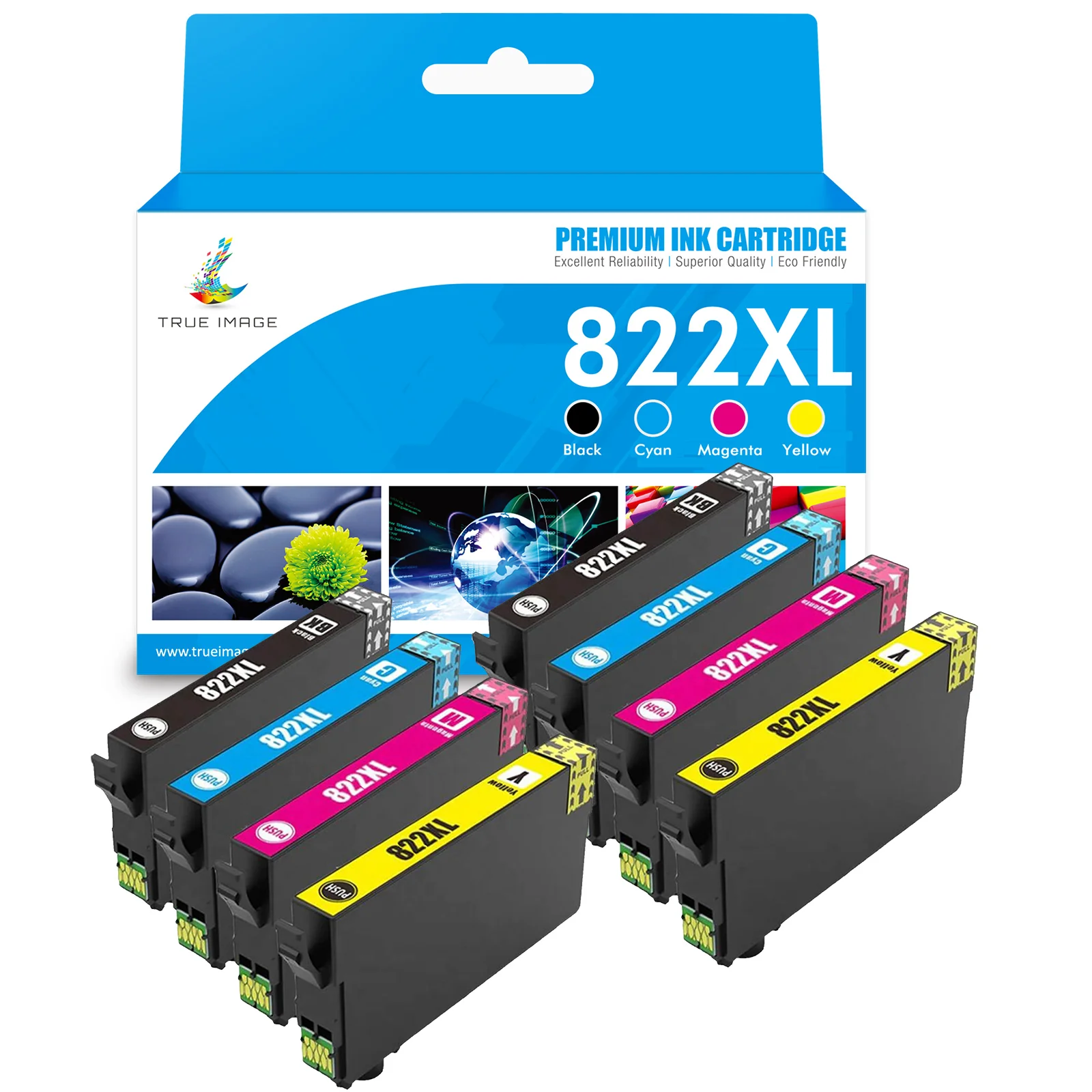 Compatible Epson 822XL (T822XL) Ink Cartridges Combo Pack - Image 3