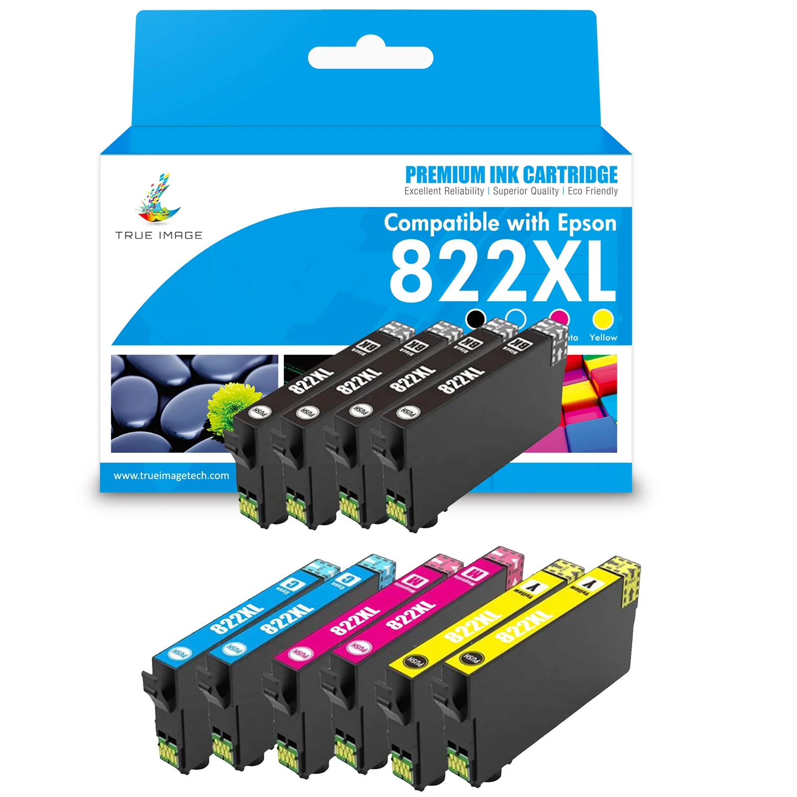 Compatible Epson 822XL (T822XL) Ink Cartridges Combo Pack - Image 4