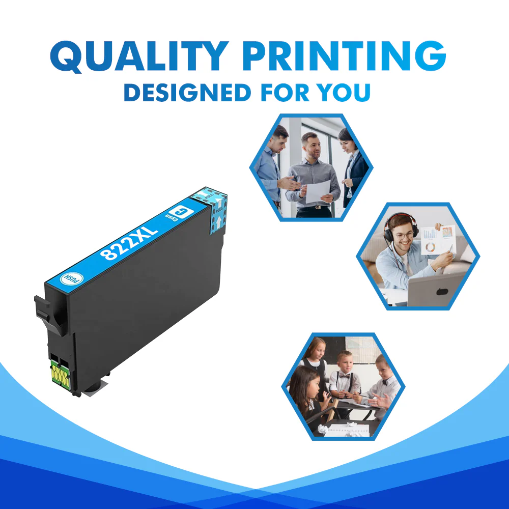 Compatible Epson 822XL (T822XL) Ink Cartridges Combo Pack - Image 8