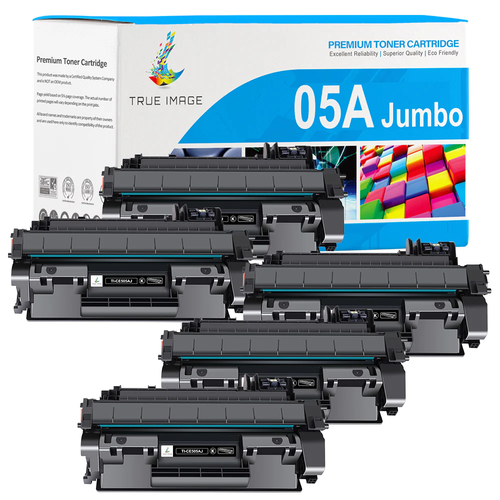 Compatible HP 05A CE505A Black Toner Cartridge 5-Pack - Image 2