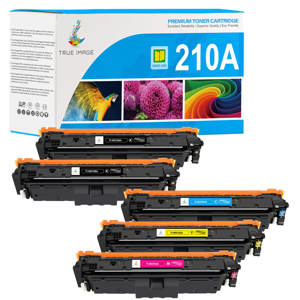 Firmware-Safe HP 210A Toner Cartridges 4-Pack | W2100A W2101A W2102A W2103A - Image 2