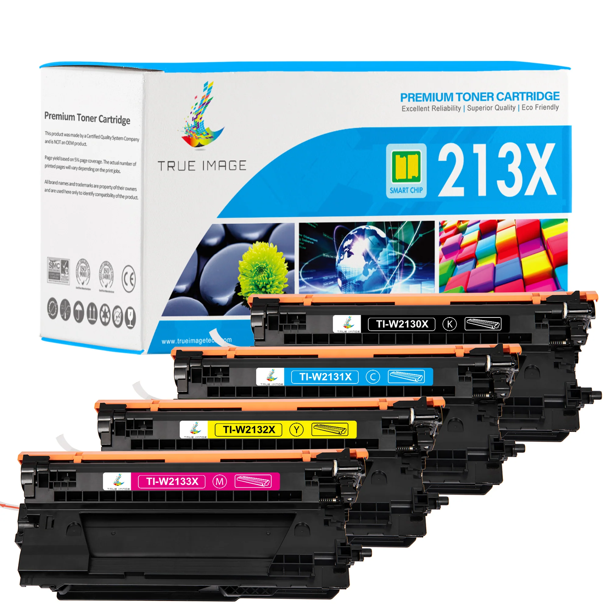 Compatible HP 213X Toner Set | W2130X W2131X W2132X W2133X | With Chip