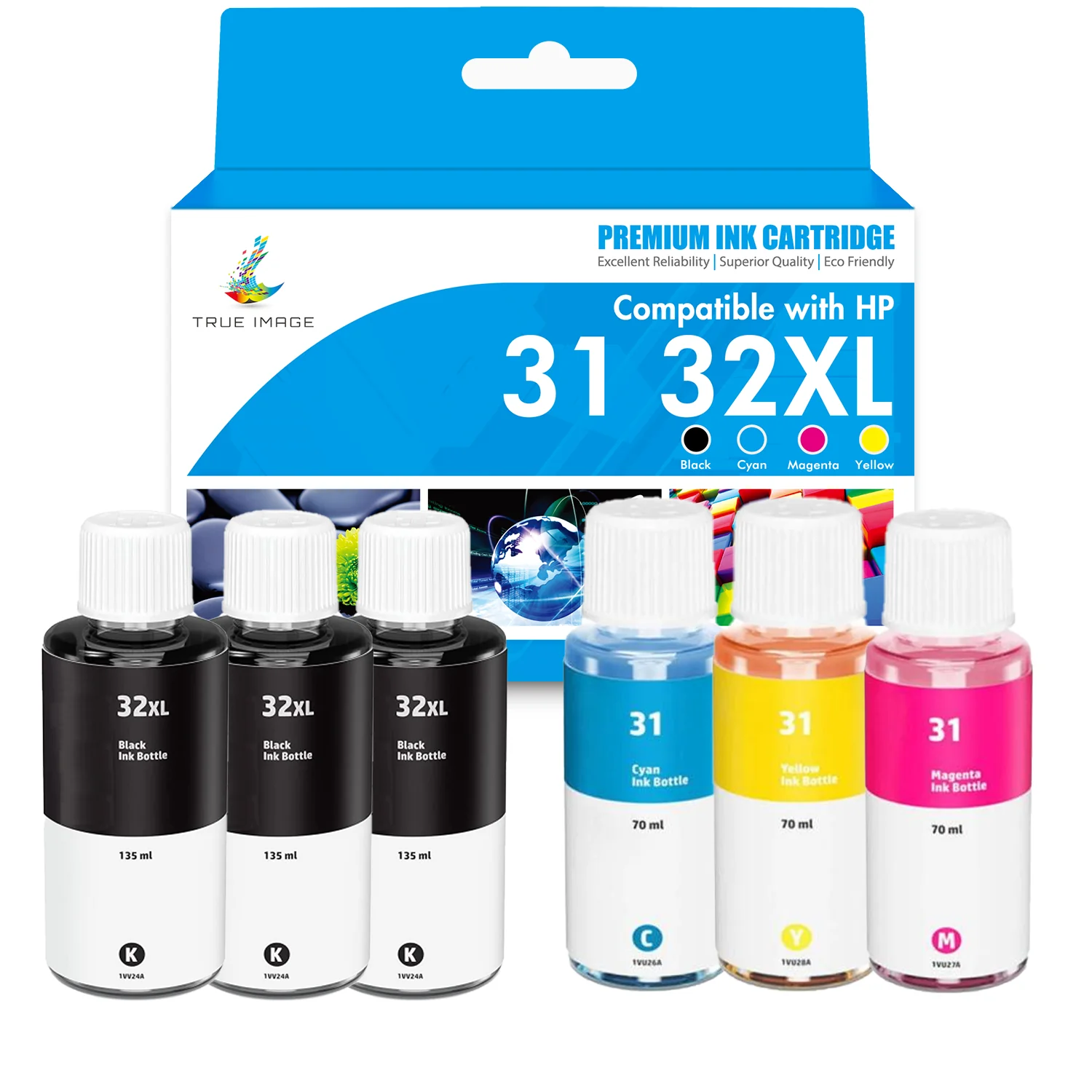 Compatible HP Smart Tank Plus 651 Ink Cartridges - Combo Pack - Image 6