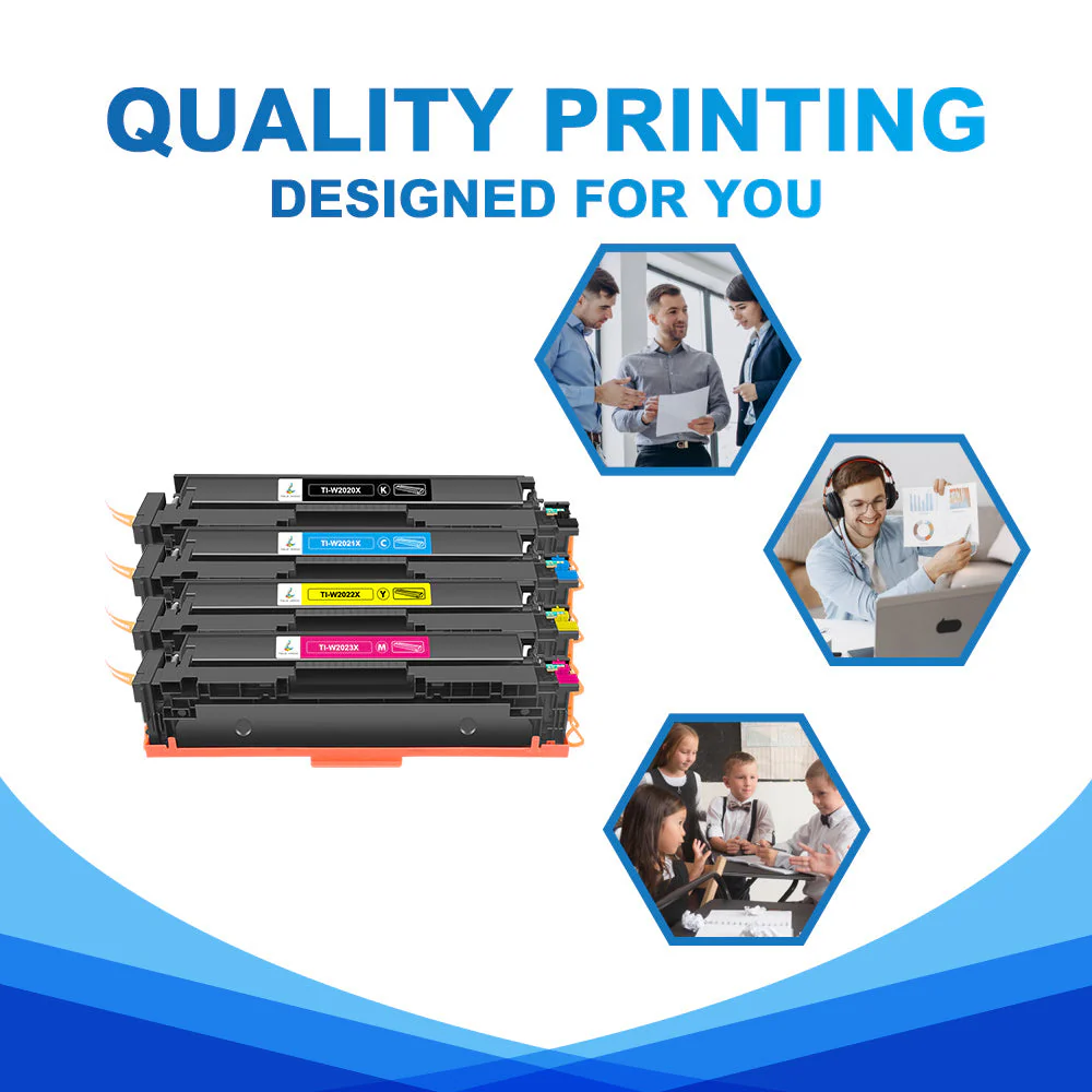 Chip-Ready HP 414X Toner Cartridges | Compatible with M454dn M454dw M455dn M479fdn M479fdw M479dw M480f Color Laser Printers - Image 5