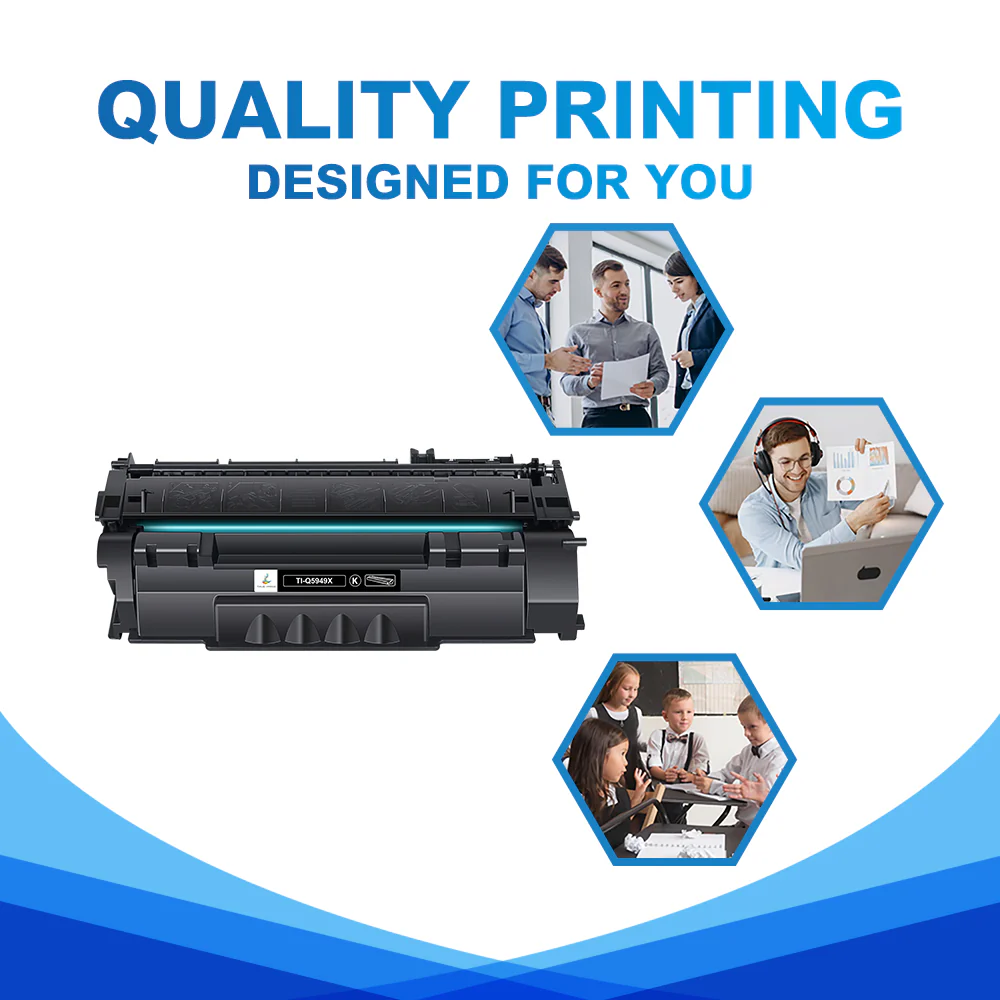 Compatible HP 49X Black Toner Cartridge Q5949X - High Yield - 5 Packs - Image 4
