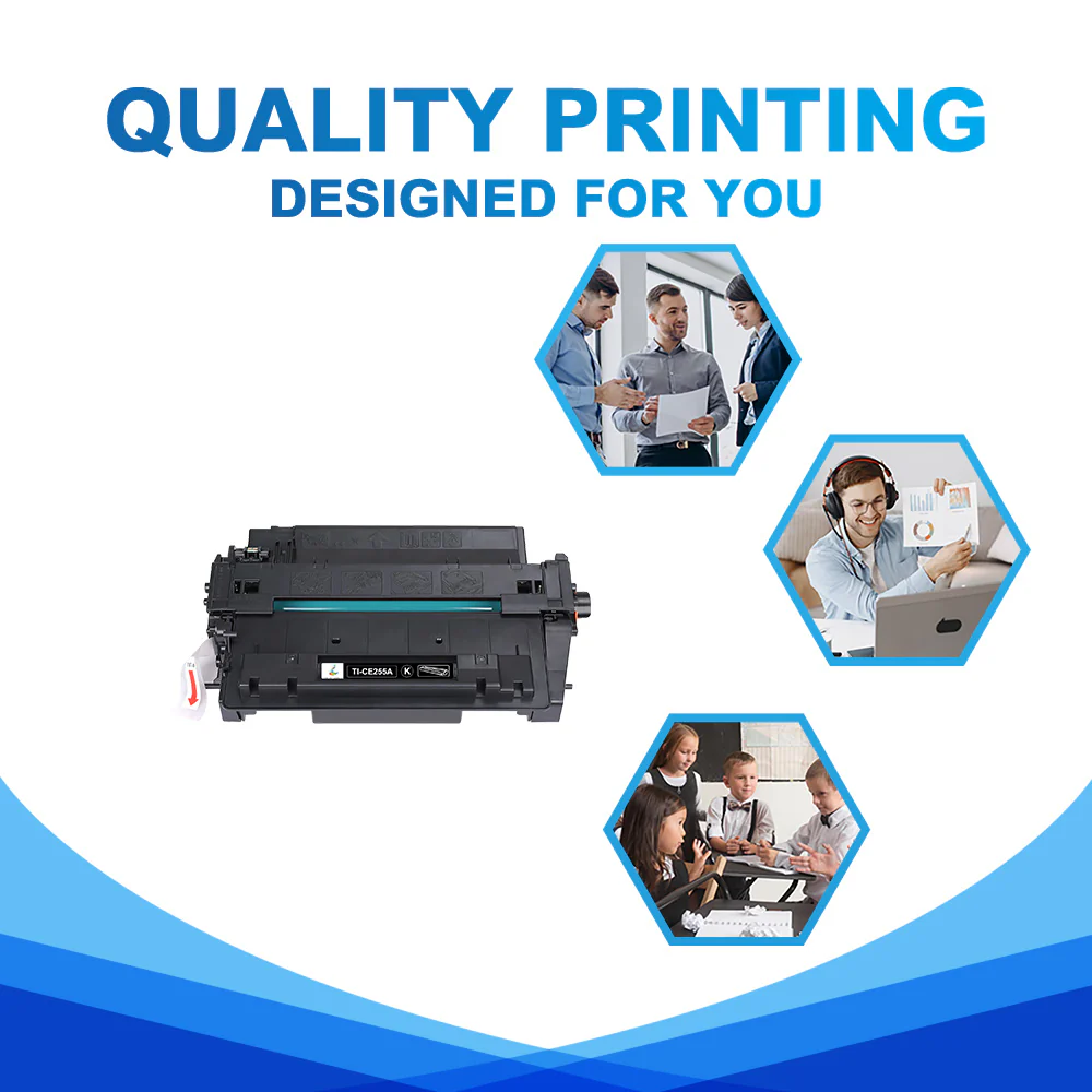 Compatible HP 55A CE255A Toner Cartridge - Standard Yield - 10 Packs - Image 4