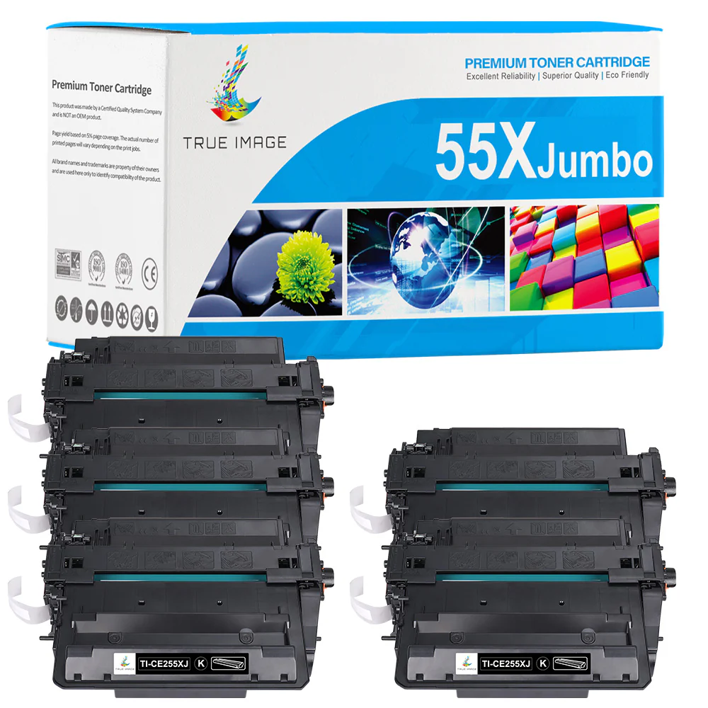 Compatible HP LaserJet 55X CE255X Toner Cartridge - High Yield - 5 Packs - Image 2