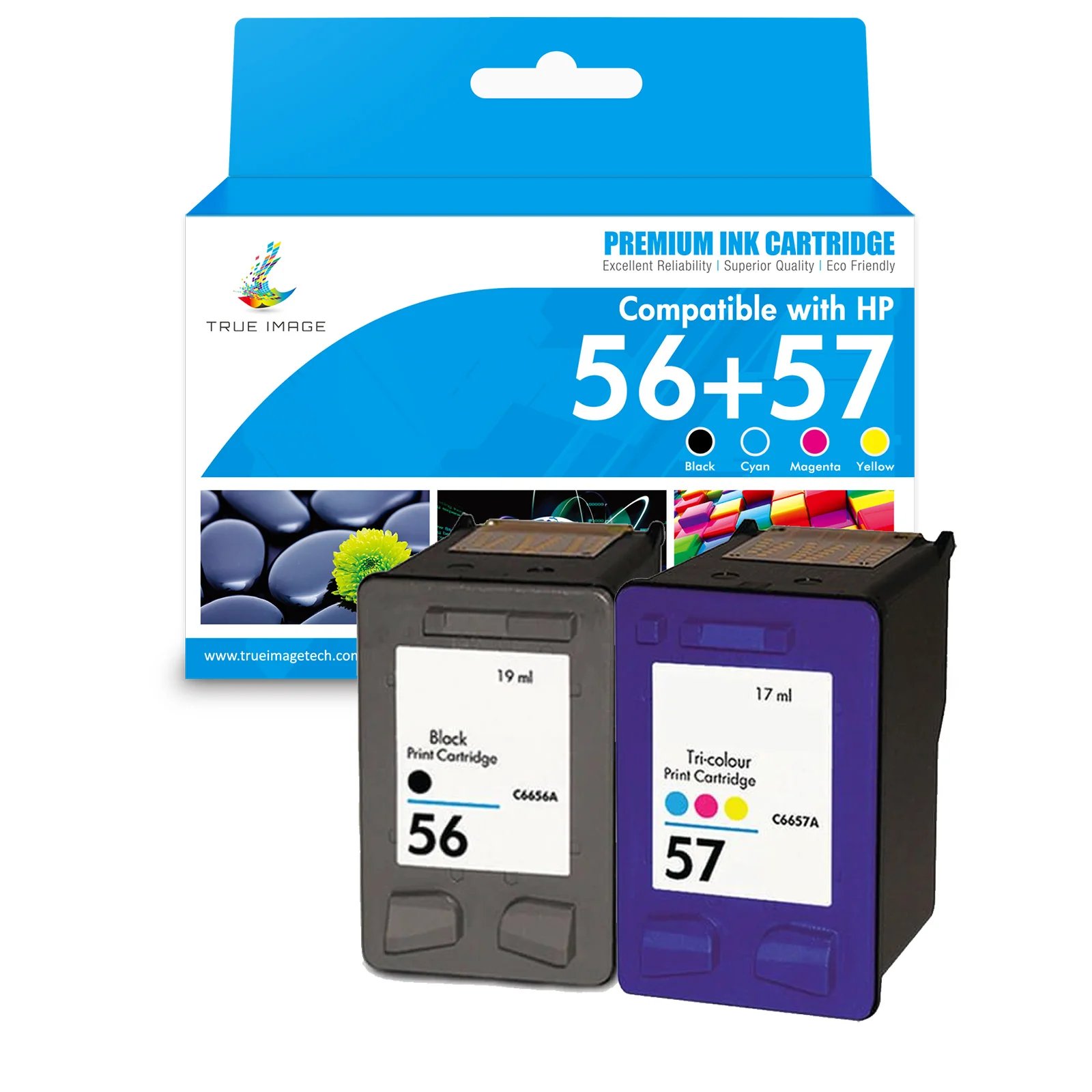 Compatible HP 56/57 Black and Tri-Color Ink Cartridge - Standard Yield - Image 3