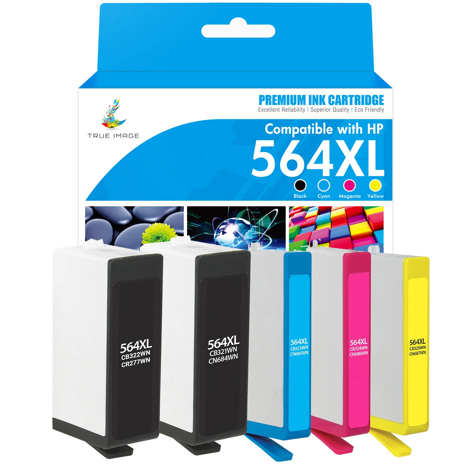 HP Photosmart 7520/5520 Ink - Compatible HP 564XL Ink Cartridges - High Yield - Image 2