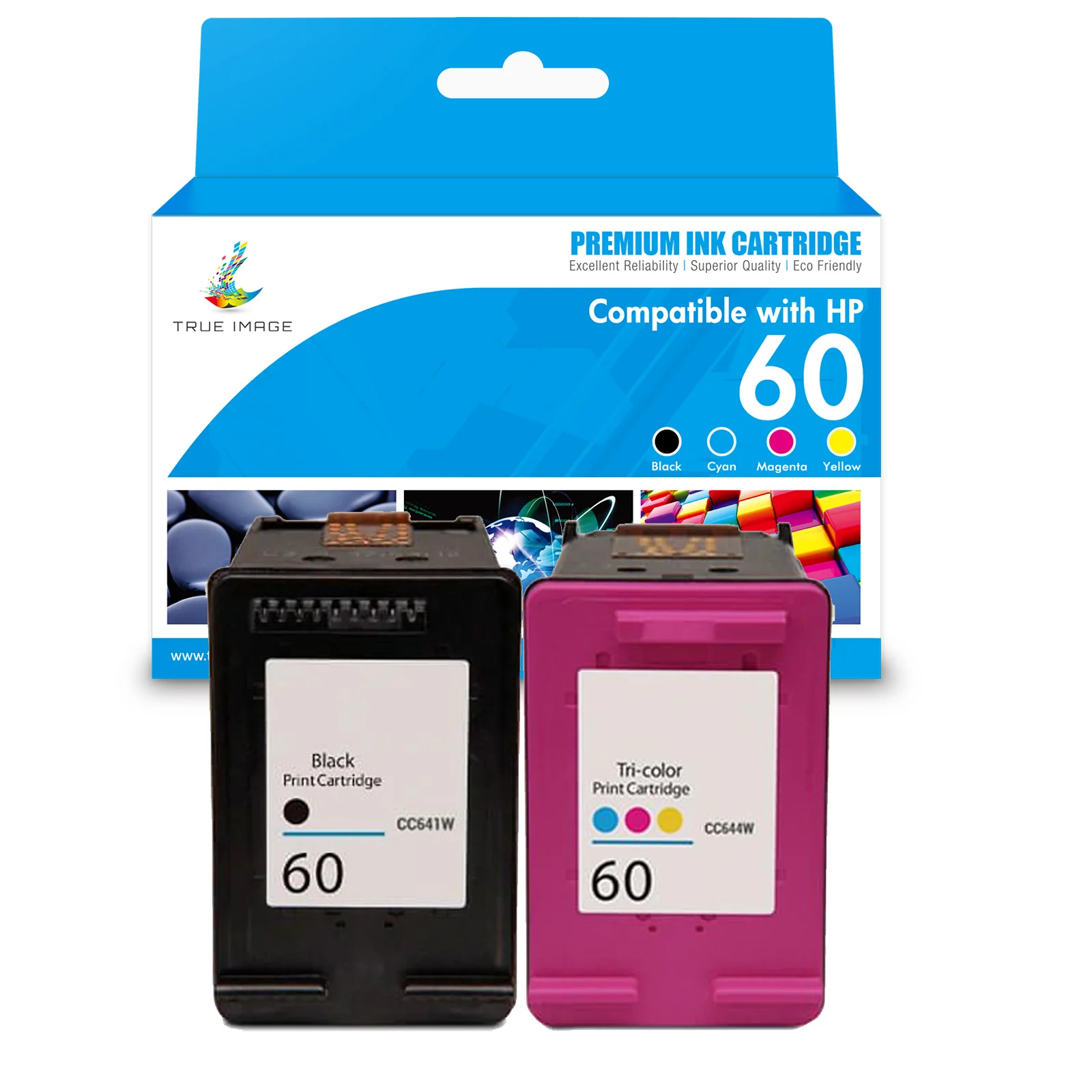 Compatible HP 60 Ink Cartridge - Black and Tri-Color - Image 3