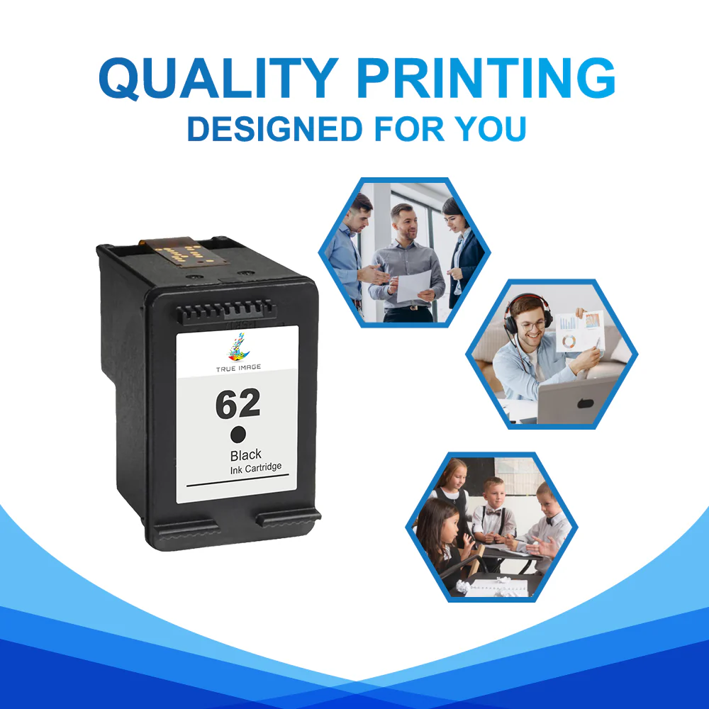 Compatible HP 62 Black Ink Cartridge (Firmware Safe) - Single Pack - Image 5