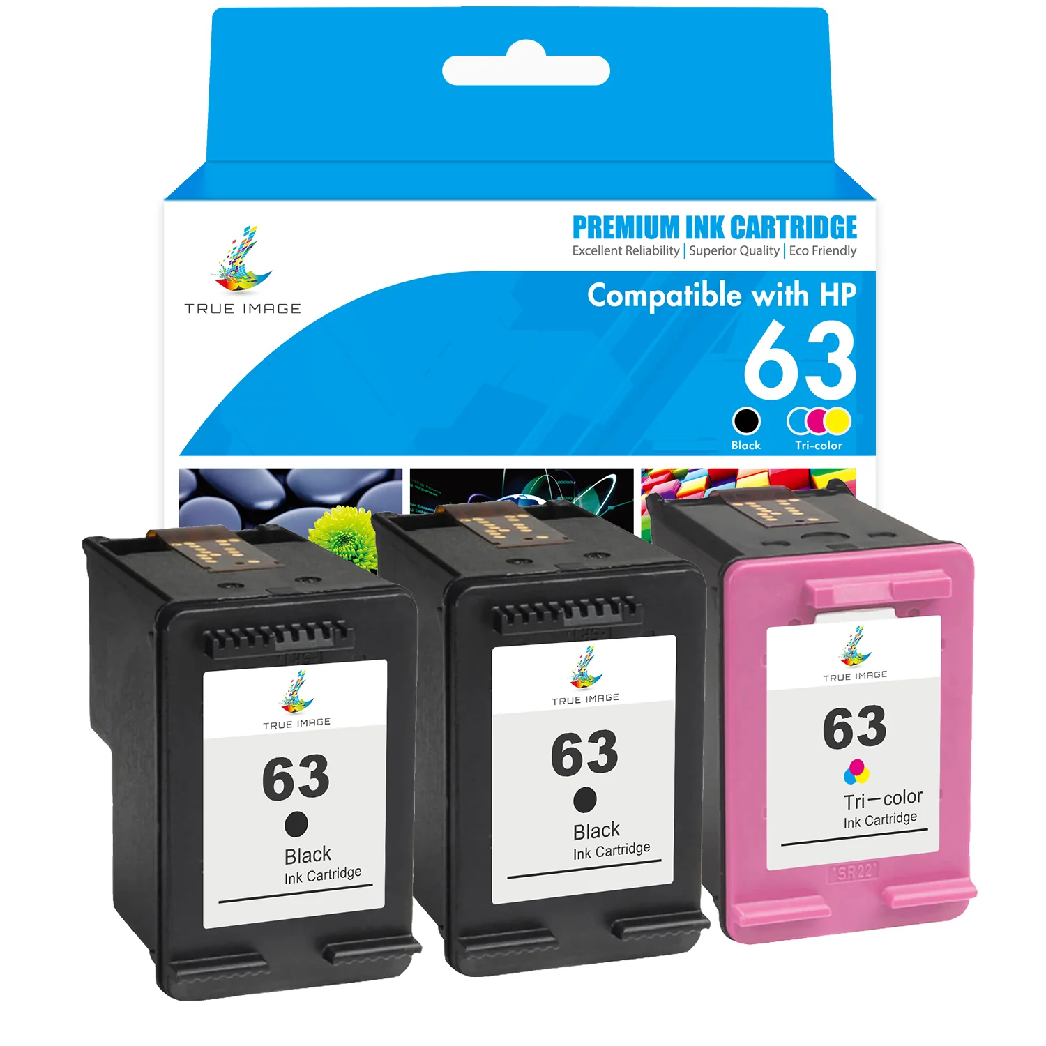 Compatible HP 63 (Firmware Safe) Ink Cartridge - Combo Pack - Image 6