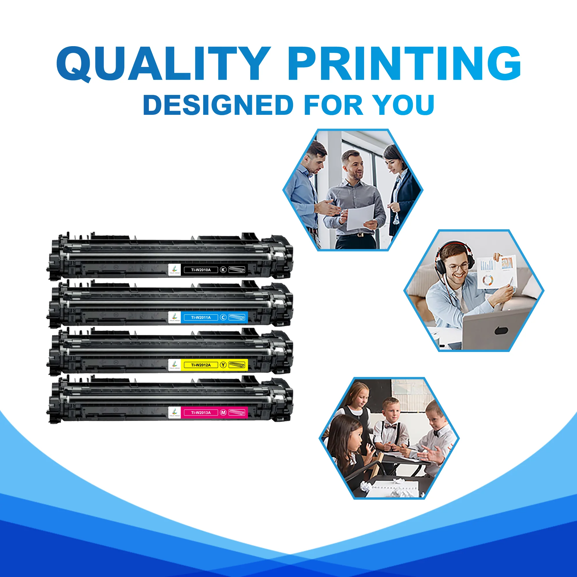 Compatible HP 659A Toner Set of 4 | HP M776 M856 Toner Cartridges - Image 4