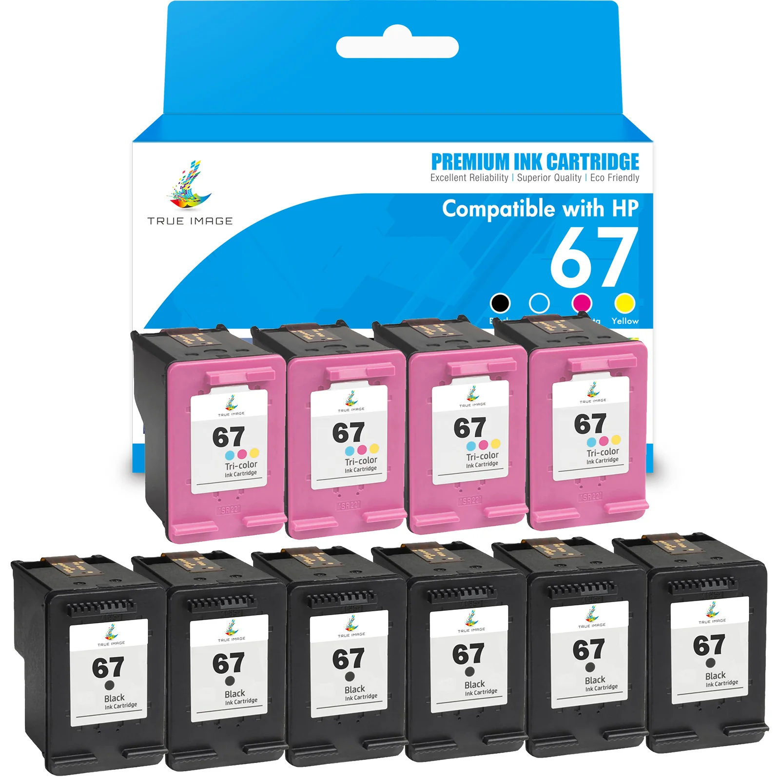 Compatible HP 67 (Firmware Safe) Ink Cartridge - Combo Pack - Image 8