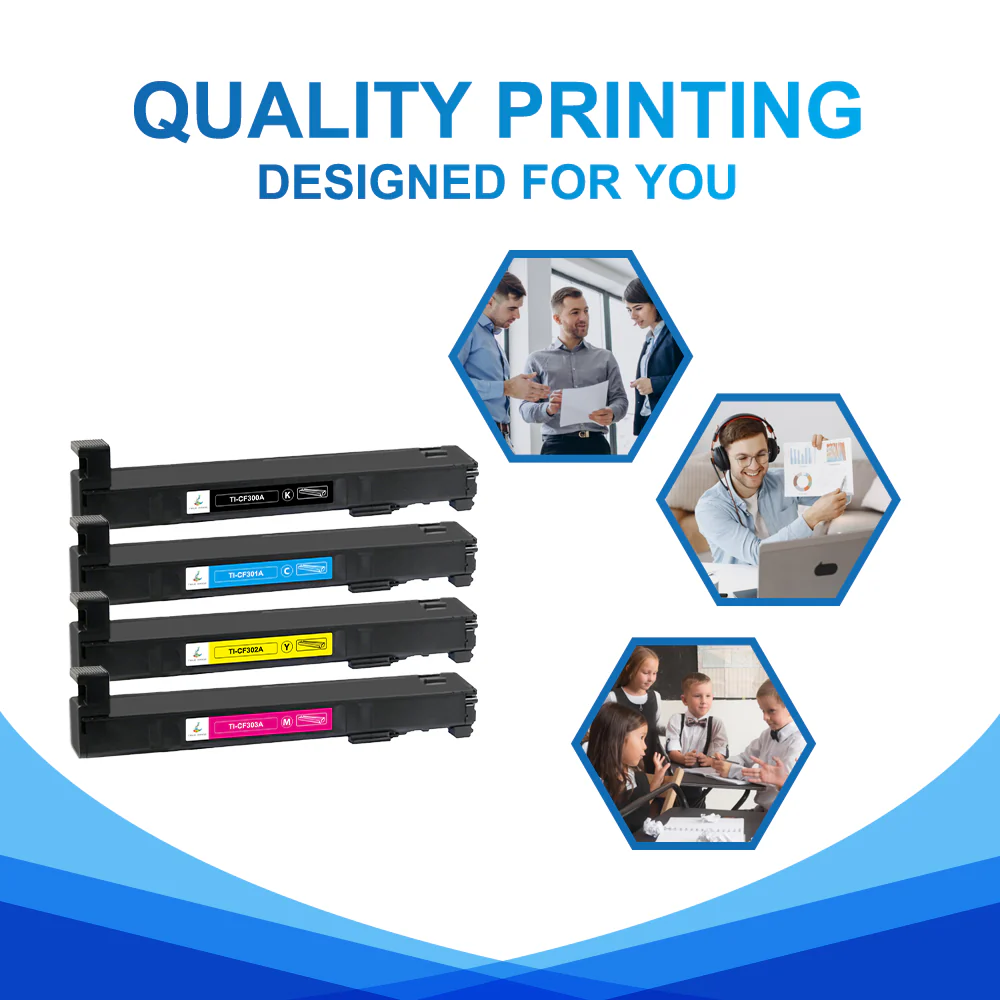 Compatible HP 827A Toner Cartridges 4-Pack | CF300A CF301A CF302A CF303A - Image 4