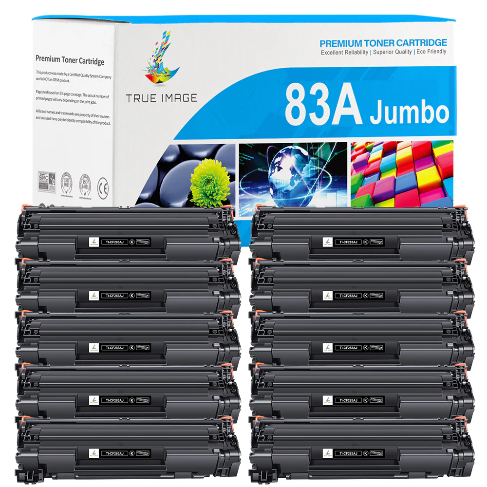Compatible HP 83A (CF283A) Black Toner Cartridge 10-pack - Image 2