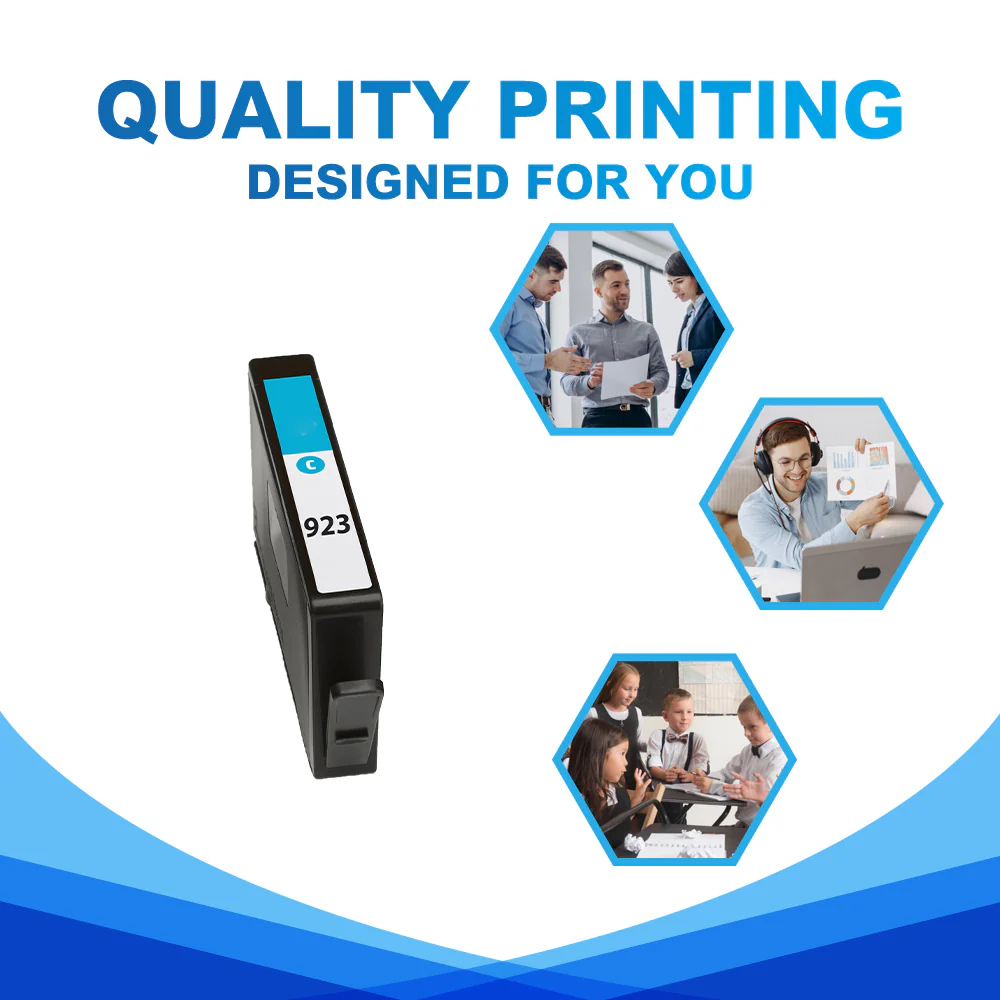 Compatible HP 923 Cyan Ink Cartridge - 4K0T0LN - Standard Yield - Image 3