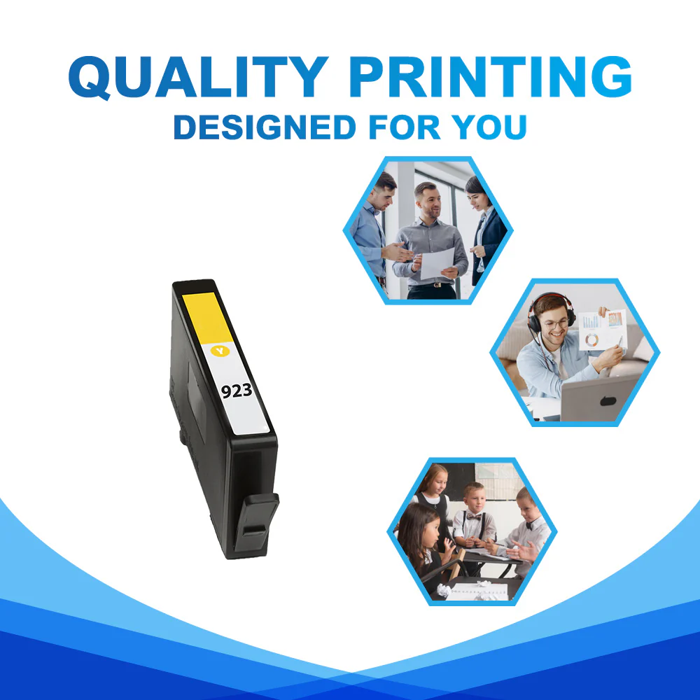 Compatible HP 923 Yellow Ink Cartridge - 4K0T2LN - Standard Yield - Image 4