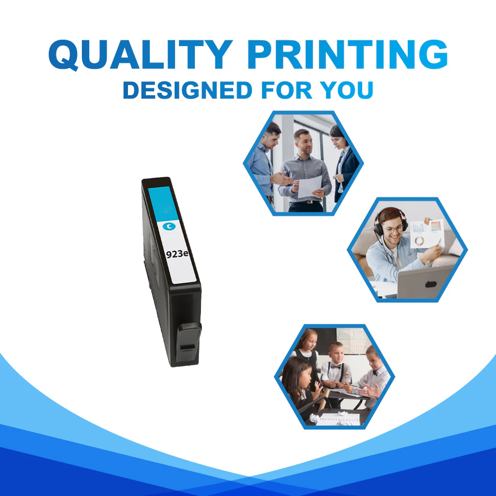 Compatible HP 923e Cyan Ink Cartridge - 4K0T4LN - High Yield - Image 4