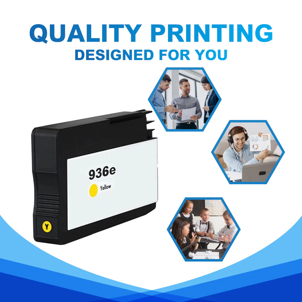 Compatible HP 936e Yellow Ink Cartridge - 4S6V5LN - High Yield - Image 4