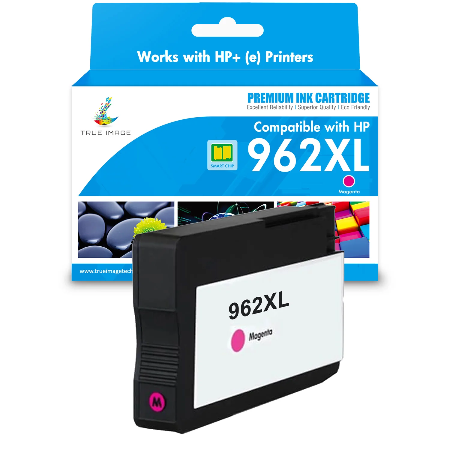 Compatible HP 962XL High-Yield Magenta Ink Cartridge - 3JA01AN - Image 2