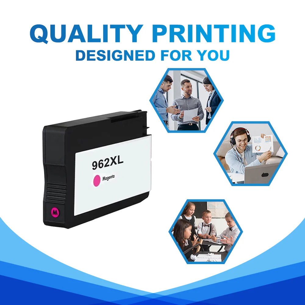 Compatible HP 962XL High-Yield Magenta Ink Cartridge - 3JA01AN - Image 5