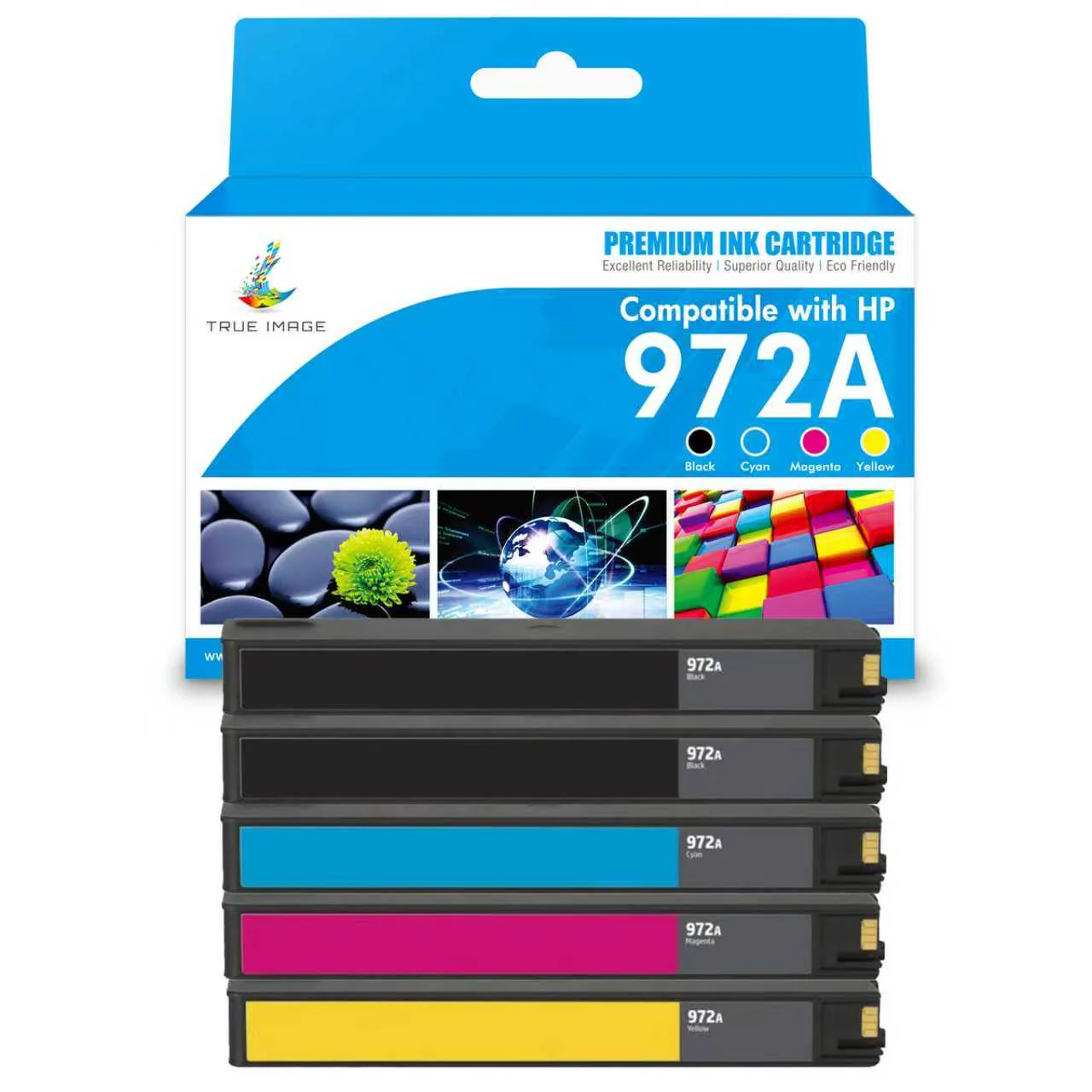 Compatible HP 972A Ink Cartridge - Standard Yield - Combo Pack - Image 3