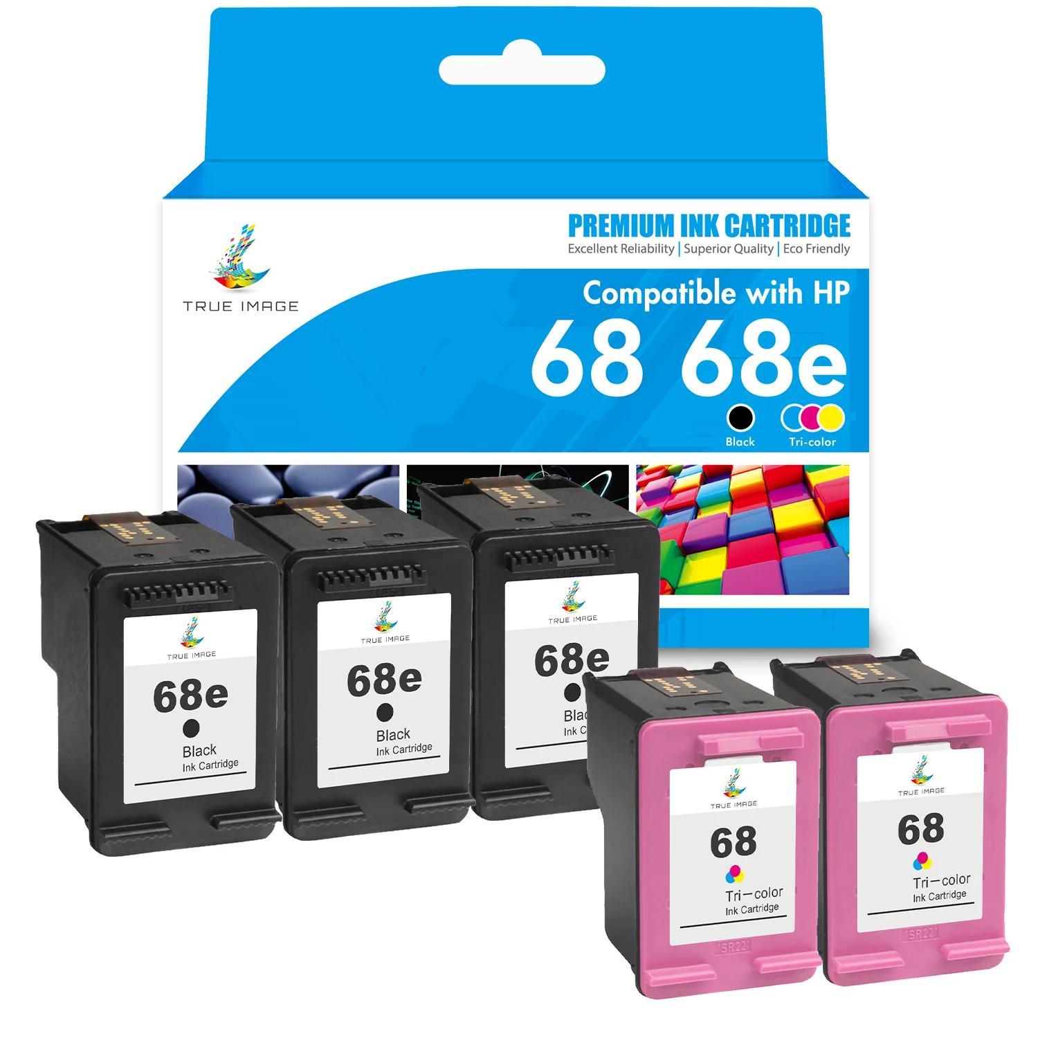 Compatible HP 68 68XL(68e) Ink Cartridge (Firmware Safe) - Combo Pack - Image 7