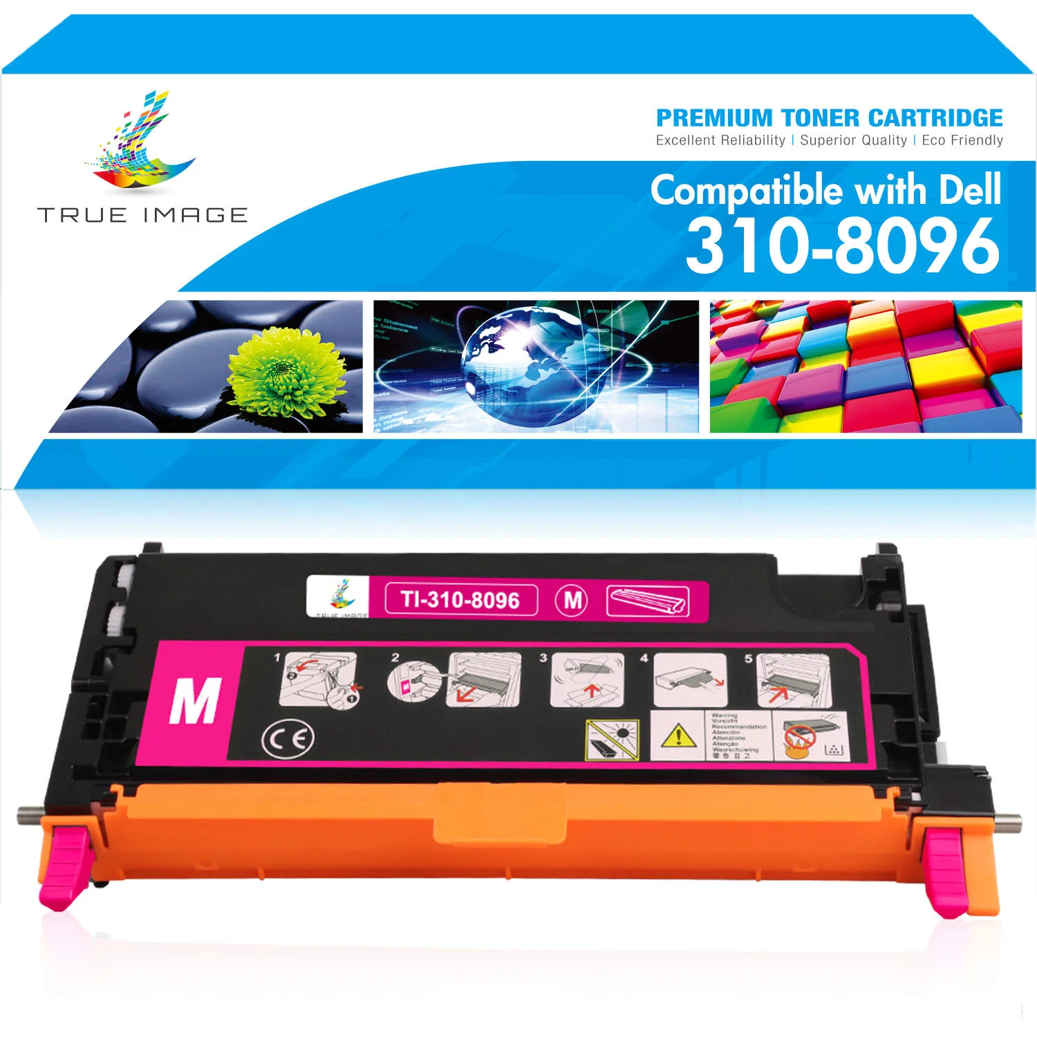 Dell Compatible 310-8096 High Yield Magenta Toner Cartridge