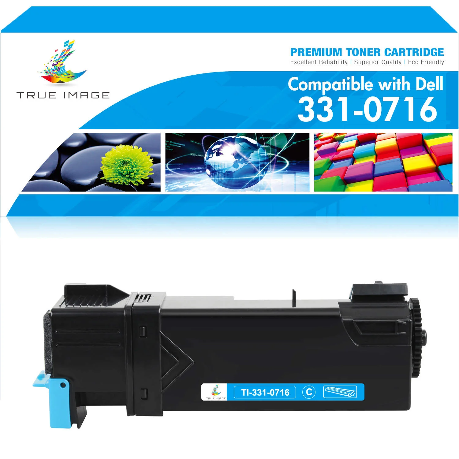 Dell Compatible 331-0716 High Yield Cyan Toner Kits