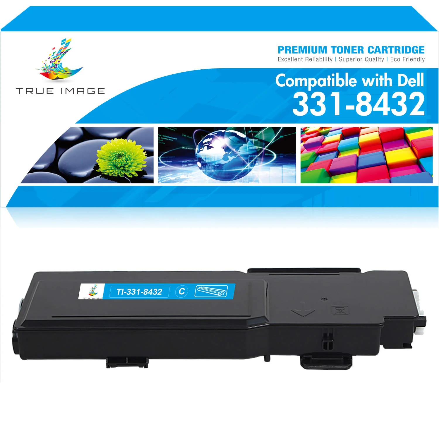 Dell Compatible 331-8432 High Yield Cyan Toner Kits