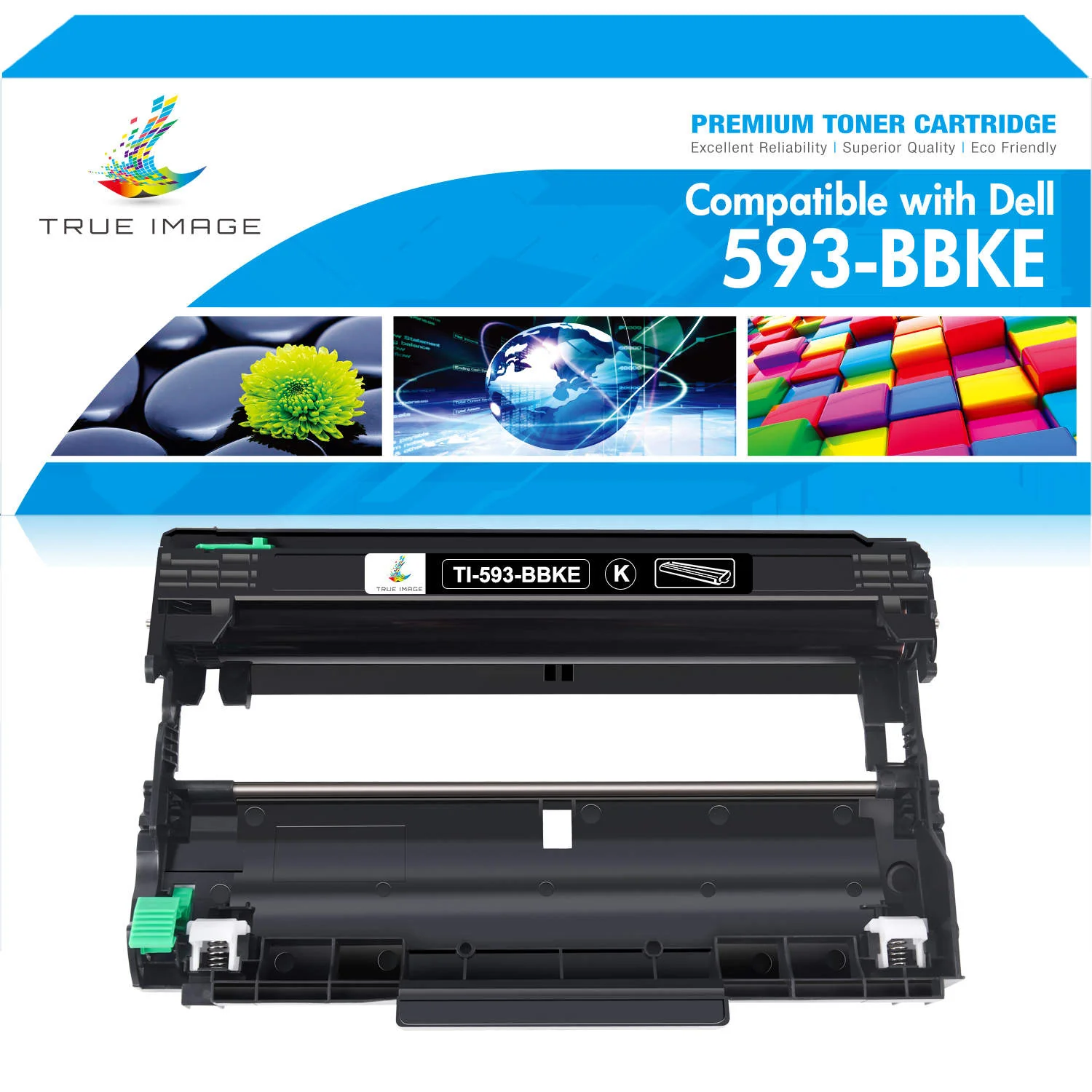 Dell Compatible 593-BBKE Black Drum Unit