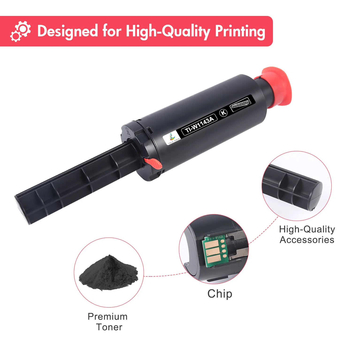 Compatible HP 143A Toner Reload Kit - W1143A With Chip - 4 Pack - Image 4