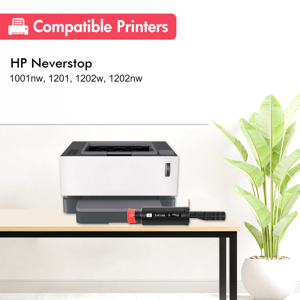 Compatible HP 143AD With Chip, W1143AD Toner Reload Kit - Image 2