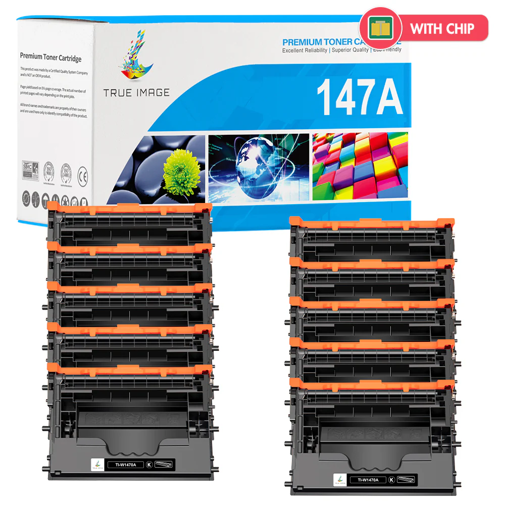W1470A - Compatible HP 147A Black Toner Cartridge - Monitors Toner Level - Image 8
