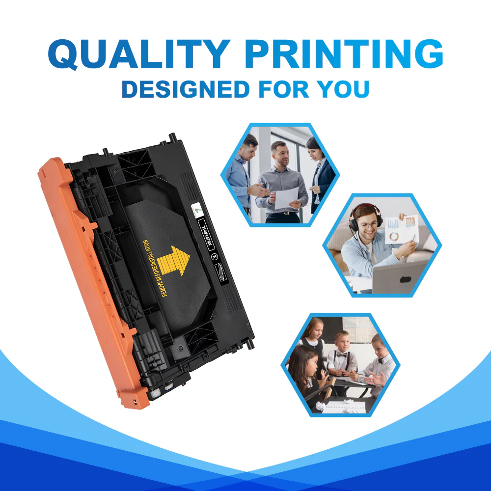 W1470X - Compatible HP 147X Black Toner Cartridge - Monitors Toner Level - Image 5