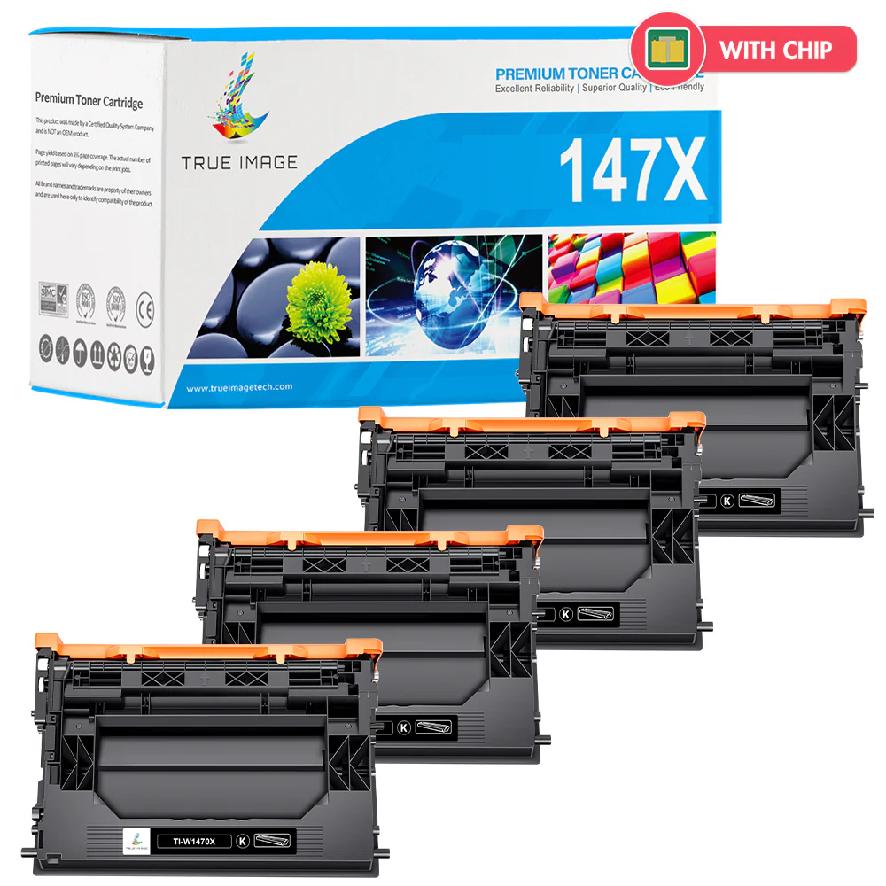 W1470X - Compatible HP 147X Black Toner Cartridge - Monitors Toner Level - Image 7