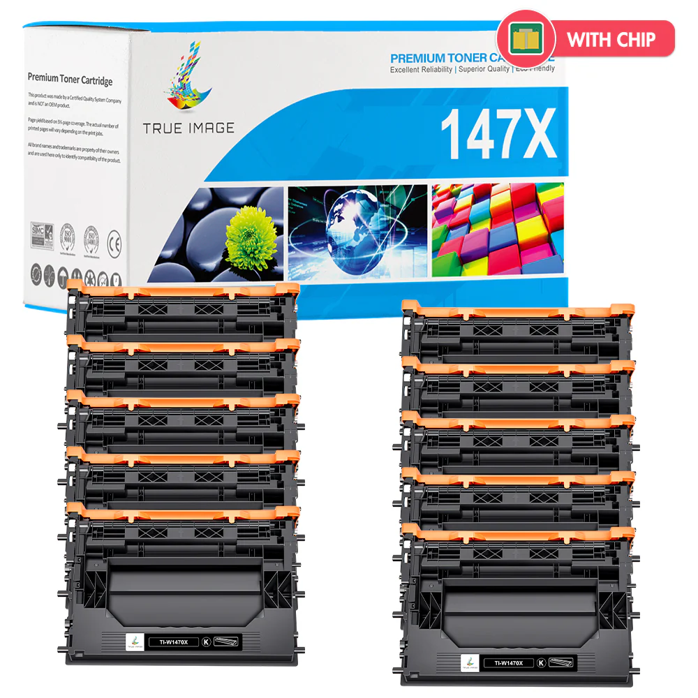 W1470X - Compatible HP 147X Black Toner Cartridge - Monitors Toner Level - Image 8
