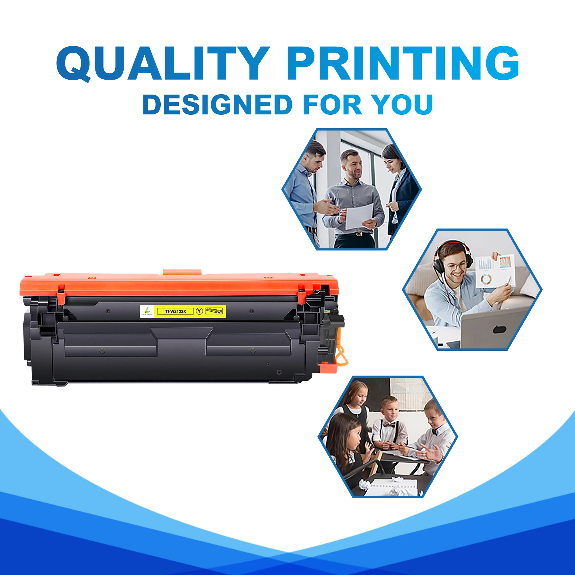 Compatible HP 212X Yellow Toner Cartridge With Upgraded Chip-W2122X - Image 4
