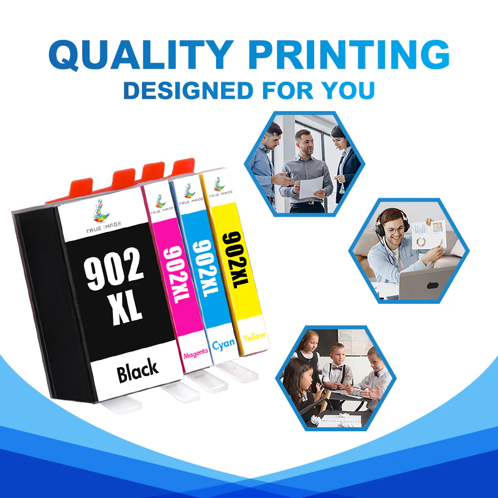 Compatible HP 902XL (Firmware Safe) High-Yield Ink Cartridges 5-Pack - Image 4